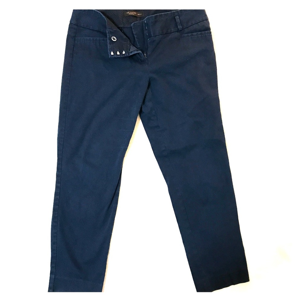 The Limited Drew Fit Cropped Navy Pants - Size 8